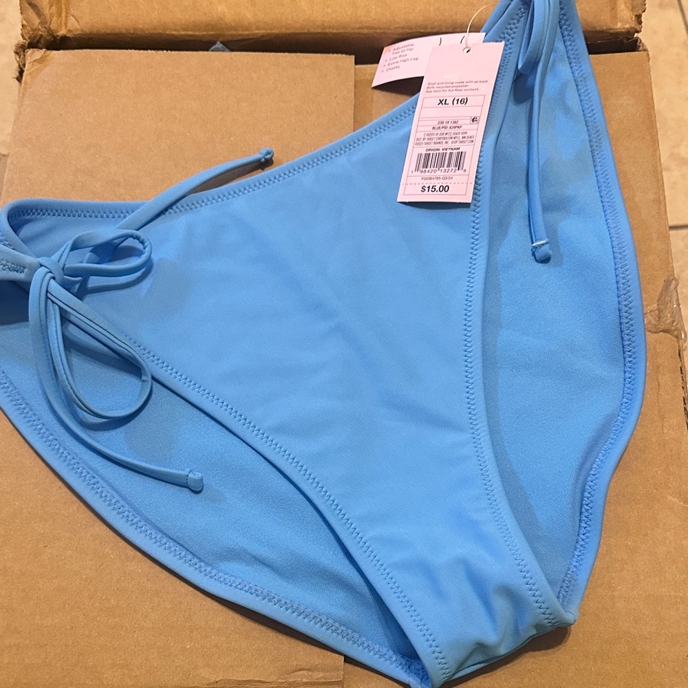 wild fable Light Blue Tie-Side Bikini Bottom